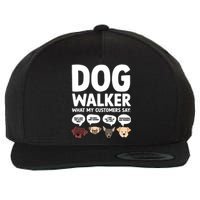 Best Dog Walker Design For Pet Walker Dog Walking Wool Snapback Cap