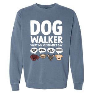 Best Dog Walker Design For Pet Walker Dog Walking Garment-Dyed Sweatshirt