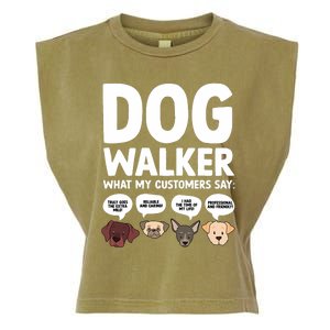 Best Dog Walker Design For Pet Walker Dog Walking Garment-Dyed Women's Muscle Tee