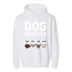 Best Dog Walker Design For Pet Walker Dog Walking Garment-Dyed Fleece Hoodie