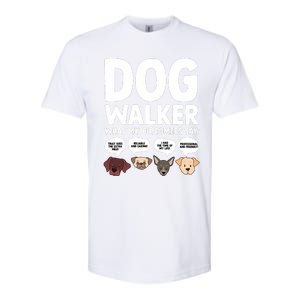 Best Dog Walker Design For Pet Walker Dog Walking Softstyle CVC T-Shirt