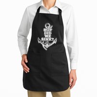 But Did We Sink Captain Boating Retro Apron