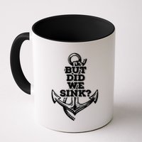 But Did We Sink Captain Boating Retro Mug