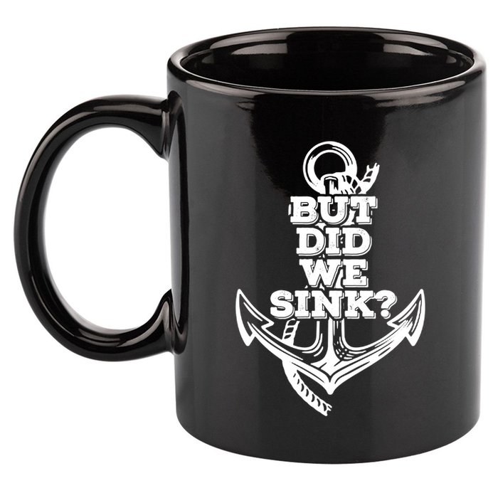 But Did We Sink Captain Boating Retro 11oz C Handle Ceramic Mug