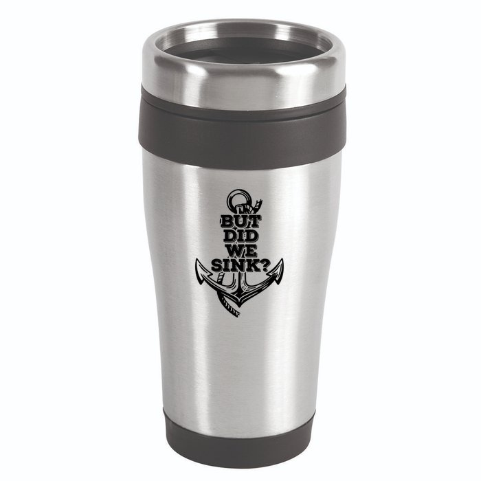 But Did We Sink Captain Boating Retro 16oz Travel Tumbler