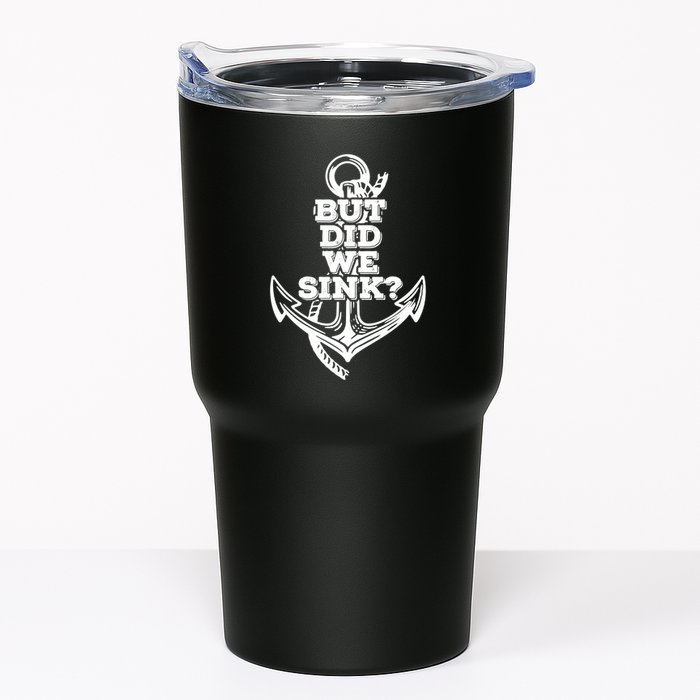 But Did We Sink Captain Boating Retro Tumbler