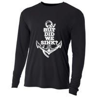 But Did We Sink Captain Boating Retro Cooling Performance Long Sleeve Crew