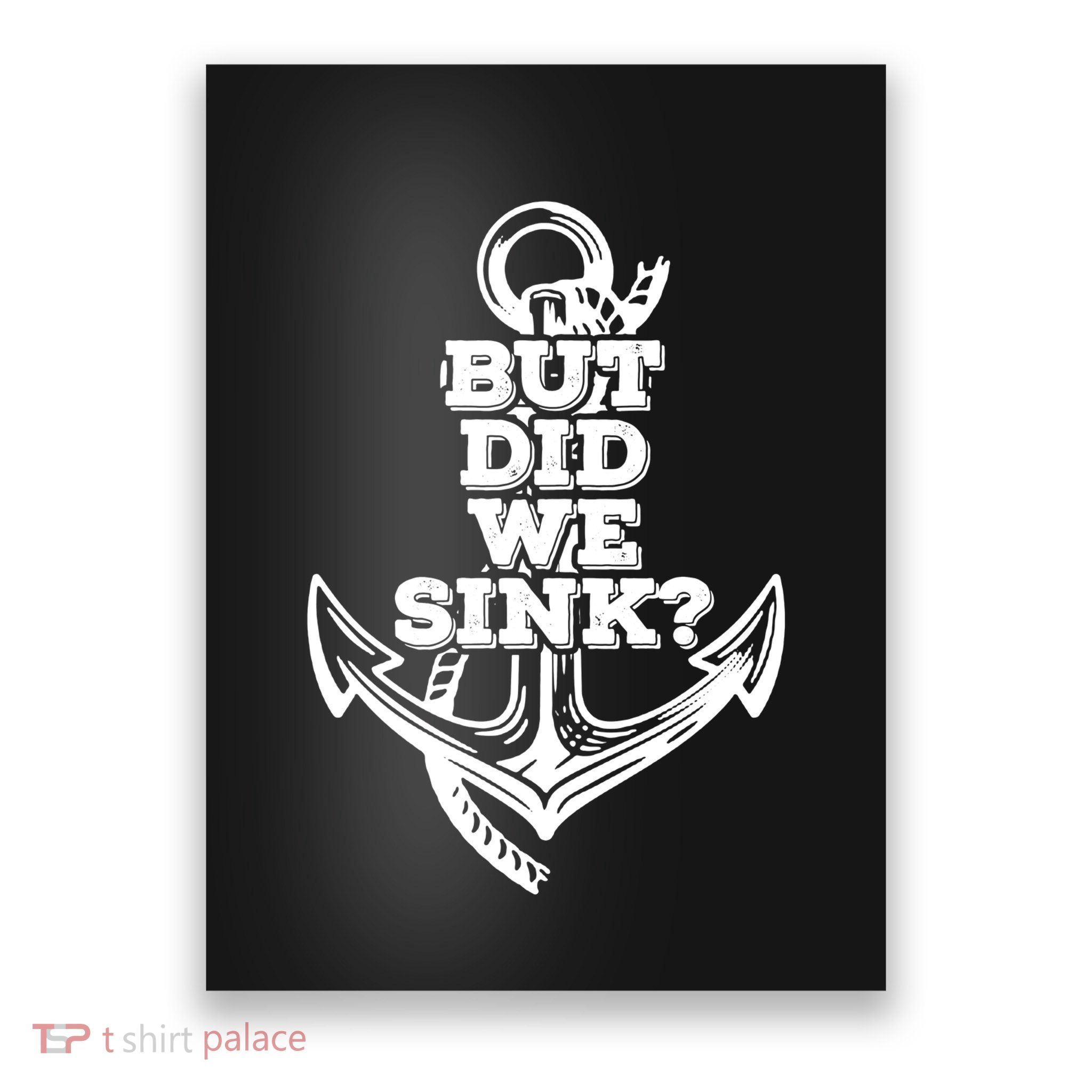 But Did We Sink Captain Boating Retro Poster