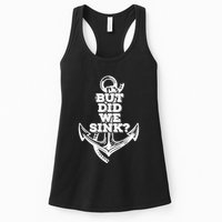But Did We Sink Captain Boating Retro Womens Tank Top