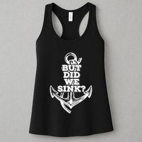 But Did We Sink Captain Boating Retro Womens Tank Top
