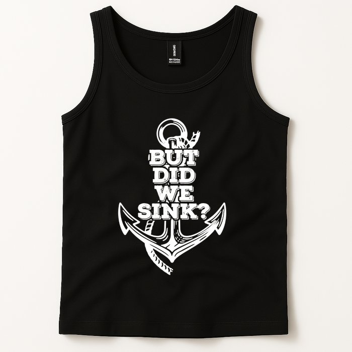 But Did We Sink Captain Boating Retro Tank Top