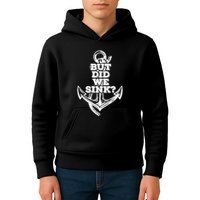 But Did We Sink Captain Boating Retro Kids Hoodie