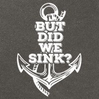But Did We Sink Captain Boating Retro Cotton Canvas Backpack