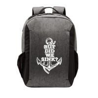 But Did We Sink Captain Boating Retro Vector Backpack