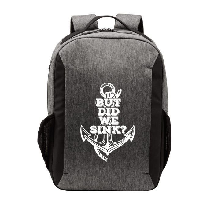 But Did We Sink Captain Boating Retro Vector Backpack