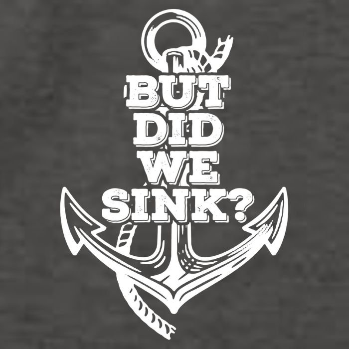 But Did We Sink Captain Boating Retro Vector Backpack