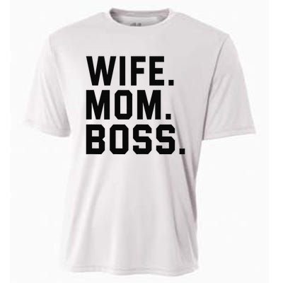 Boss Day Wife Mom Boss Mama Mother's Day Birthday Cooling Performance Crew T-Shirt