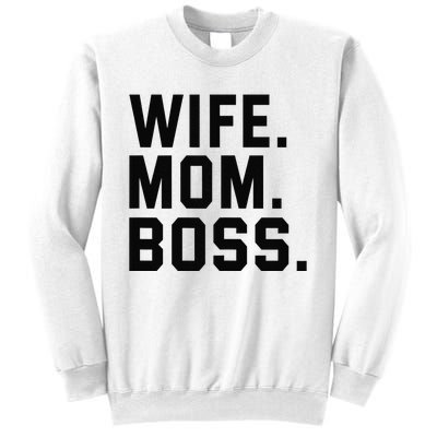 Boss Day Wife Mom Boss Mama Mother's Day Birthday Sweatshirt