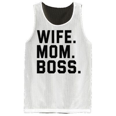 Boss Day Wife Mom Boss Mama Mother's Day Birthday Mesh Reversible Basketball Jersey Tank