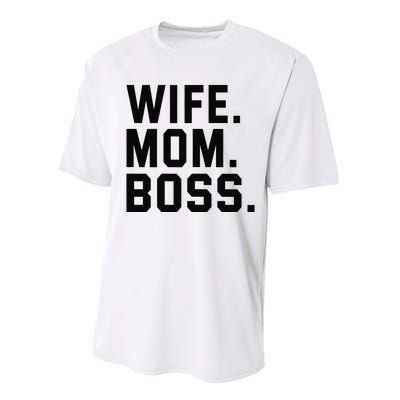 Boss Day Wife Mom Boss Mama Mother's Day Birthday Performance Sprint T-Shirt