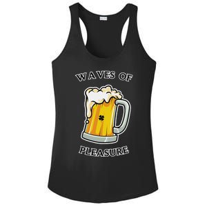 Beer Drinker Waves Of Pleasure Irish Beer Ladies PosiCharge Competitor Racerback Tank