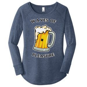 Beer Drinker Waves Of Pleasure Irish Beer Women's Perfect Tri Tunic Long Sleeve Shirt