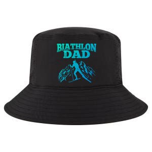 Biathlon Dad Winter Sports Snow Biathlete Cross Country Ski Gift Cool Comfort Performance Bucket Hat