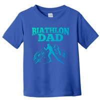 Biathlon Dad Winter Sports Snow Biathlete Cross Country Ski Gift Toddler T-Shirt