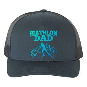 Biathlon Dad Winter Sports Snow Biathlete Cross Country Ski Gift Yupoong Adult 5-Panel Trucker Hat