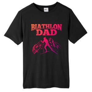 Biathlon Dad Winter Sports Snow Biathlete Cross Country Ski Gift Tall Fusion ChromaSoft Performance T-Shirt