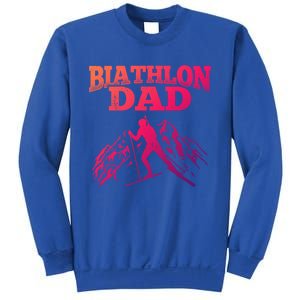 Biathlon Dad Winter Sports Snow Biathlete Cross Country Ski Gift Sweatshirt