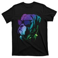 Boxer Dog With Sunglasses And Headphones T-Shirt