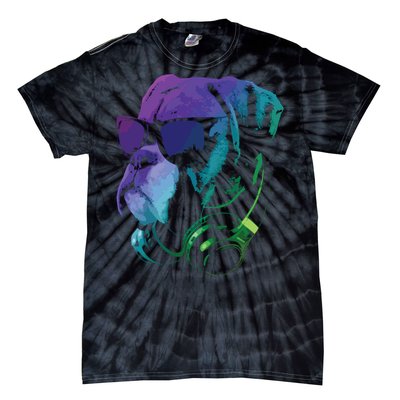 Boxer Dog With Sunglasses And Headphones Tie-Dye T-Shirt