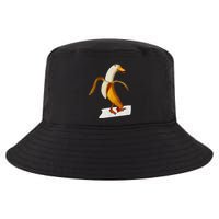 Banana Duck Walks Funny Anthropomorphic Fruit Bird Animal Cool Comfort Performance Bucket Hat