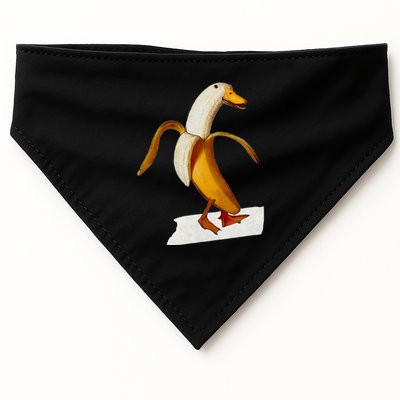 Banana Duck Walks Funny Anthropomorphic Fruit Bird Animal USA-Made Doggie Bandana