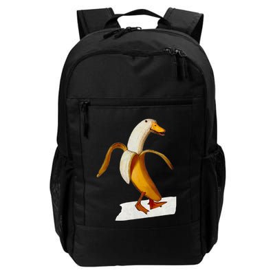 Banana Duck Walks Funny Anthropomorphic Fruit Bird Animal Backpack