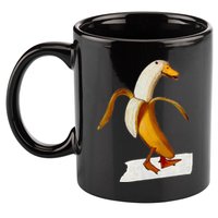 Banana Duck Walks Funny Anthropomorphic Fruit Bird Animal 11oz C Handle Ceramic Mug