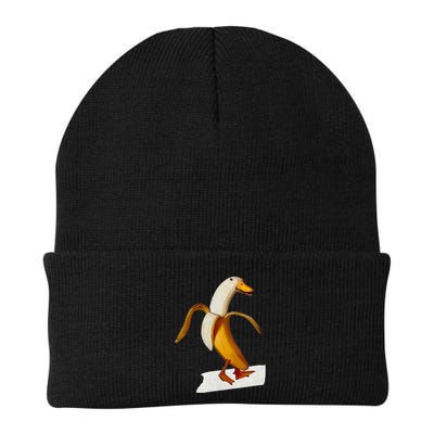 Banana Duck Walks Funny Anthropomorphic Fruit Bird Animal Beanie