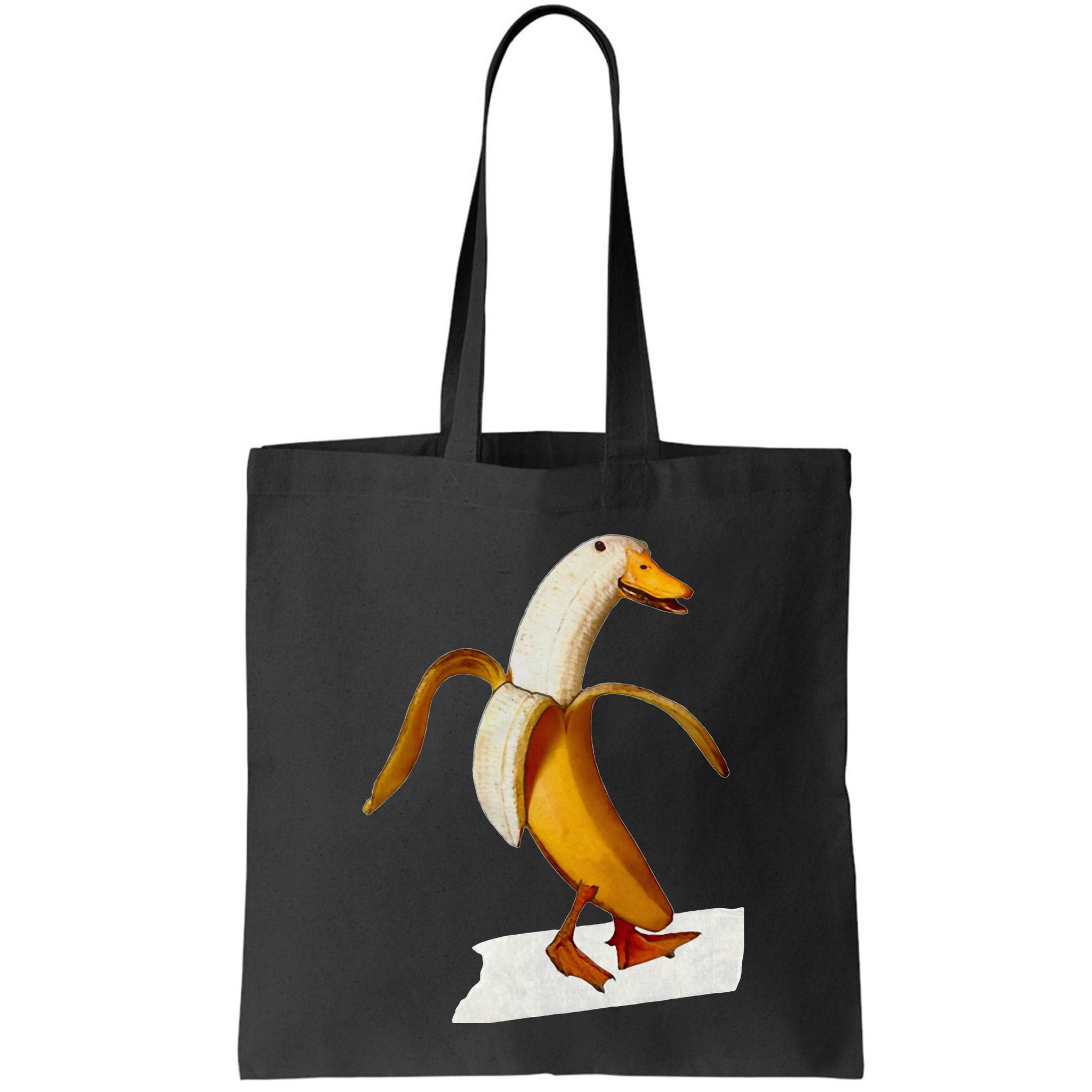 Banana Duck Walks Funny Anthropomorphic Fruit Bird Animal Bag