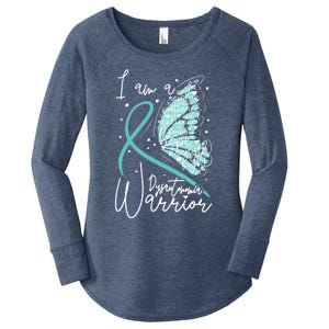 Butterfly Dysautonomia Warrior Dysautonomia Awareness Gift Women's Perfect Tri Tunic Long Sleeve Shirt