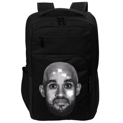 Bald Derrick White Funny Vintage Face Impact Tech Backpack