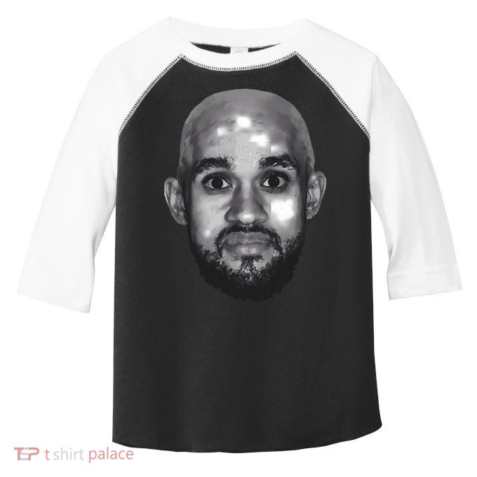 Bald Derrick White Funny Vintage Face Toddler Fine Jersey T-Shirt