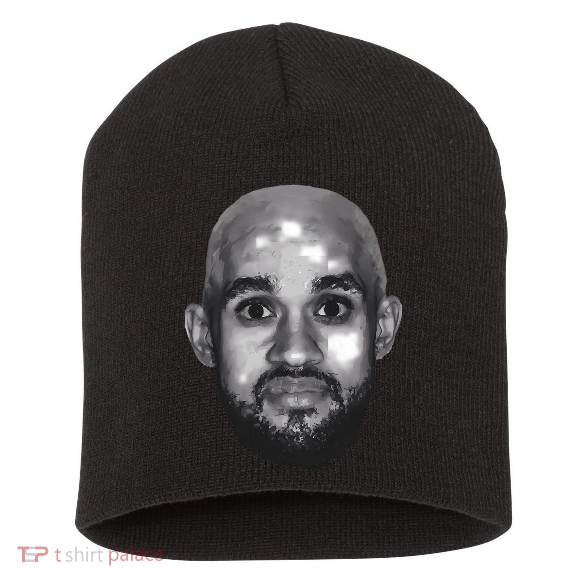 Bald Derrick White Funny Vintage Face Short Acrylic Beanie