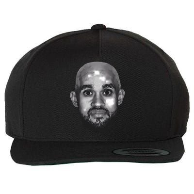 Bald Derrick White Funny Vintage Face Wool Snapback Cap