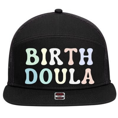 Birth Doula Women Birth Worker 7 Panel Mesh Trucker Snapback Hat