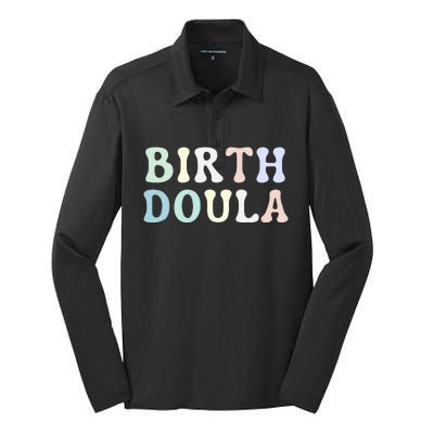 Birth Doula Women Birth Worker Silk Touch Performance Long Sleeve Polo