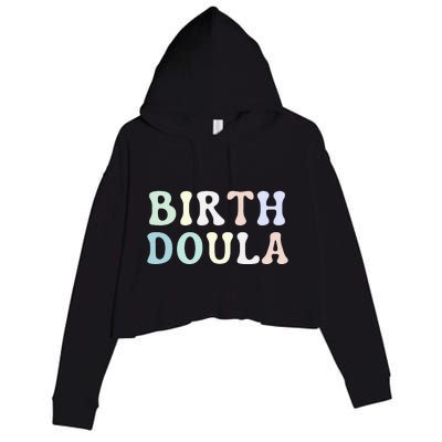 Birth Doula Women Birth Worker Crop Fleece Hoodie