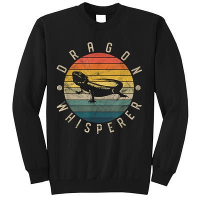 Bearded Dragon Whisperer Vintage Sunset Lizard Reptile Sweatshirt