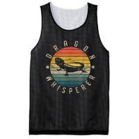 Bearded Dragon Whisperer Vintage Sunset Lizard Reptile Mesh Reversible Basketball Jersey Tank