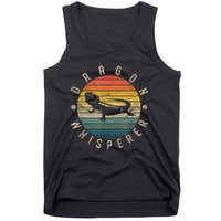 Bearded Dragon Whisperer Vintage Sunset Lizard Reptile Tank Top